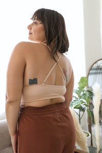 Thumbnail for Crochet Lace High Neck Bralette