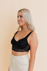 Thumbnail for Chic Contours Lace Longline Bralette