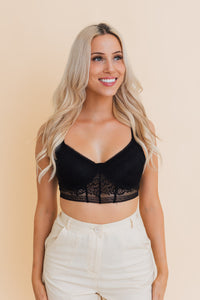Thumbnail for Chic Contours Lace Longline Bralette
