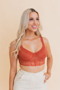 Thumbnail for Chic Contours Lace Longline Bralette