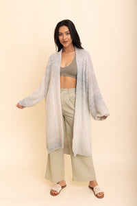Thumbnail for Lounge Around Longline Ombre Cardigan