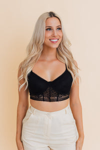 Thumbnail for Chic Contours Lace Longline Bralette