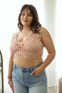 Thumbnail for Crochet Daisy Longline Bralette