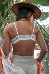 Thumbnail for Floral Lace Strappy Bralette