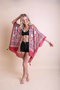 Thumbnail for Moroccan Touch Tapestry Kimono