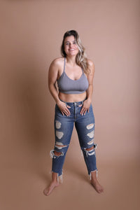 Thumbnail for Plus Size Tattoo Back Bralette