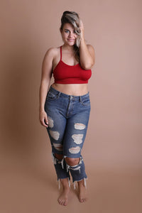 Thumbnail for Plus Size Tattoo Back Bralette