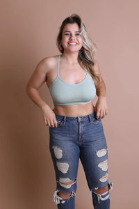 Thumbnail for Plus Size Tattoo Back Bralette