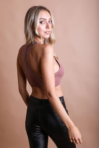 Thumbnail for Lacey Racerback Seamless Bralette