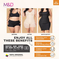 Thumbnail for Mid Thigh Body Shaper with Bra - MYD 0029