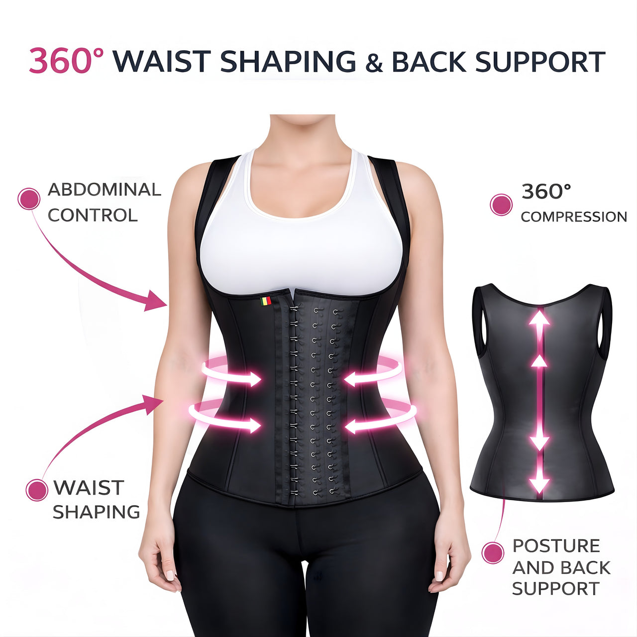 Underbust Latex Sport VEST Trainer - FC 1601