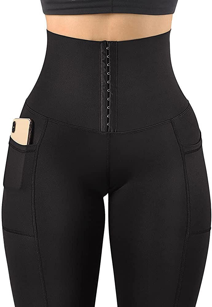 Waist Corset Leggings with Pockets