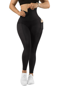 Thumbnail for Waist Corset Leggings with Pockets