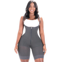 Thumbnail for Bum Lift Tummy Control Bodysuit with Zipper for Curvy Wide Hips Small Waist Women - BS 099ZF