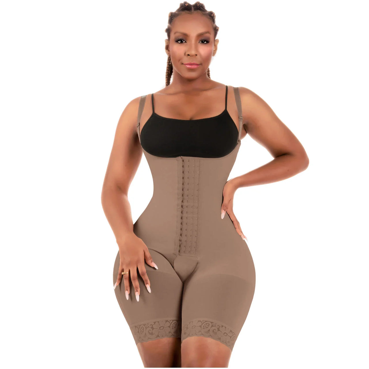 Open Bust Butt Lifting Bodysuit - BS 573BF