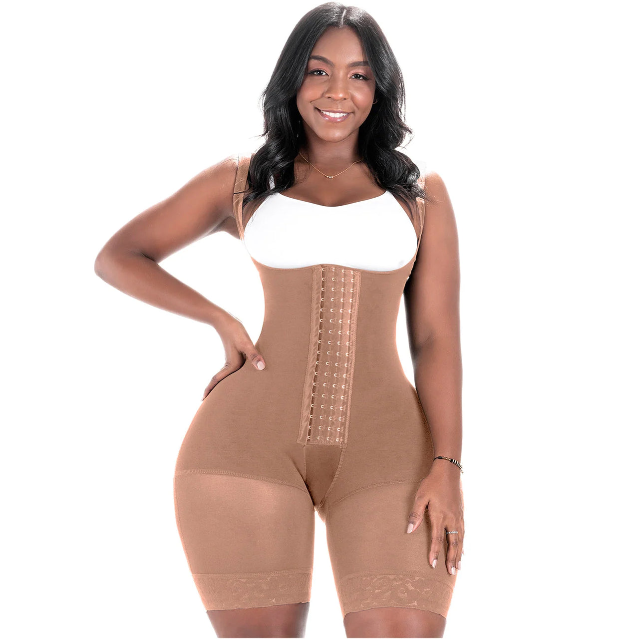 Open Bust Butt Lifting Bodysuit - BS 573BF