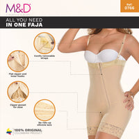 Thumbnail for Mid Thigh Strapless Bodysuit - MYD 0766