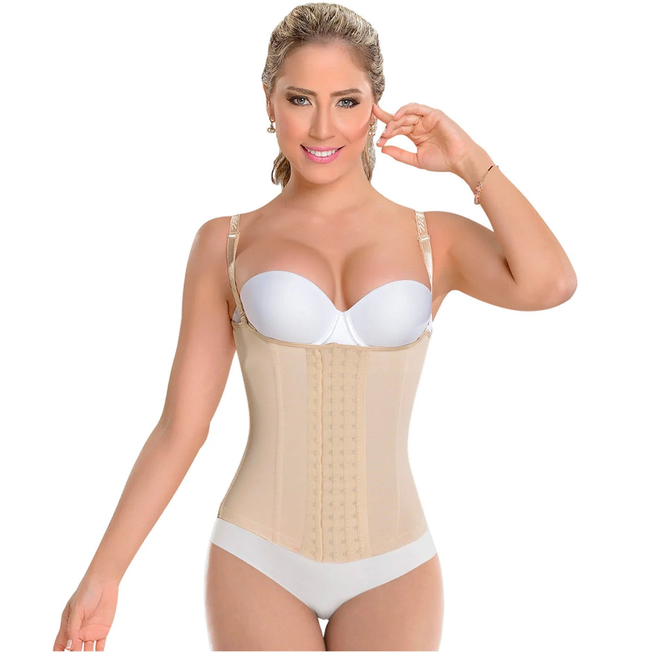 Underbust Powernet Waist Cincher Vest with Thin Straps - MYD C-4053