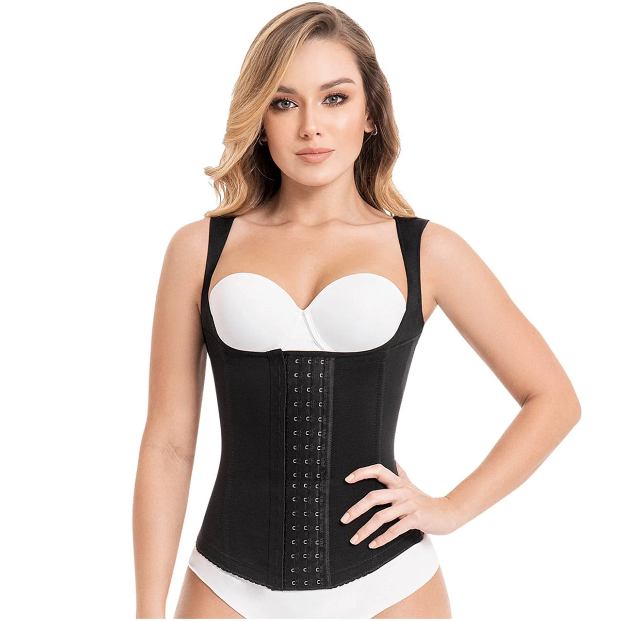 Underbust Powernet Waist Cincher Vest with Wide Straps - MYD C-4055