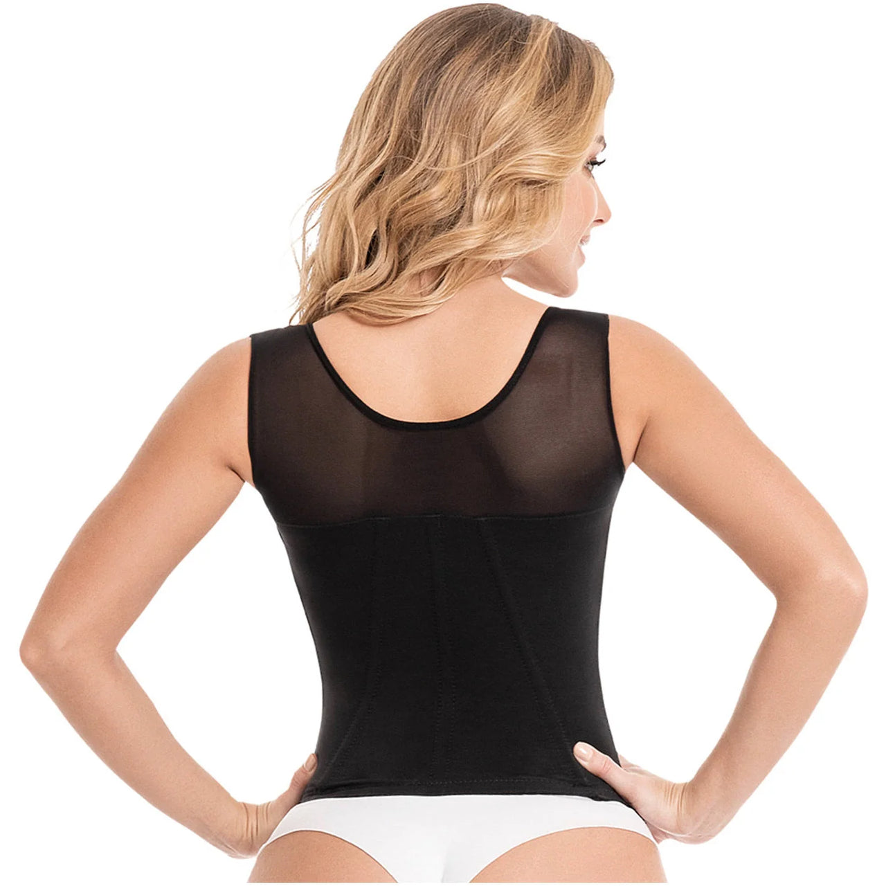 Underbust Powernet Waist Cincher Vest with Wide Straps - MYD C-4055