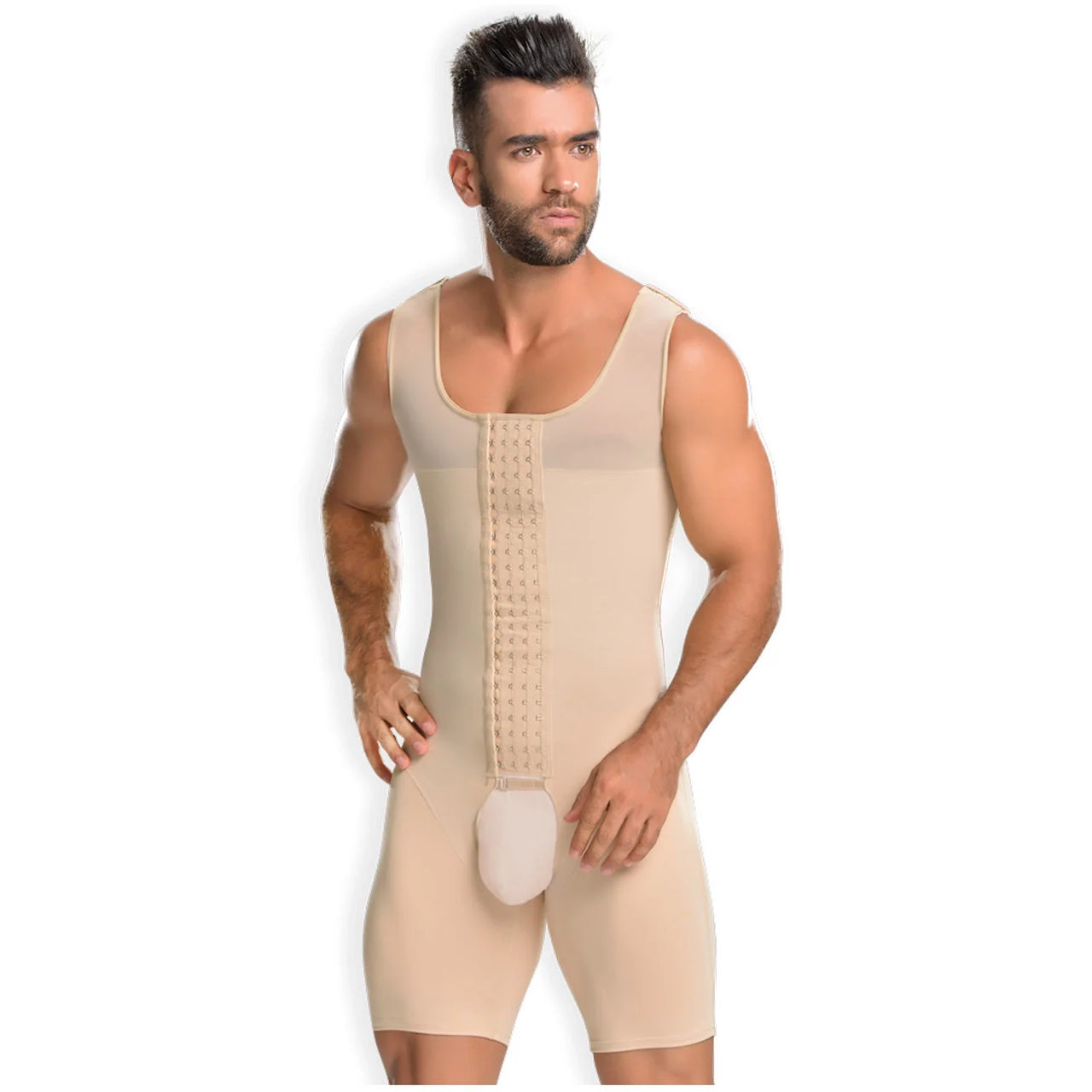 Slimming Bodysuit with High Back Coverage for Men - MYD F0061