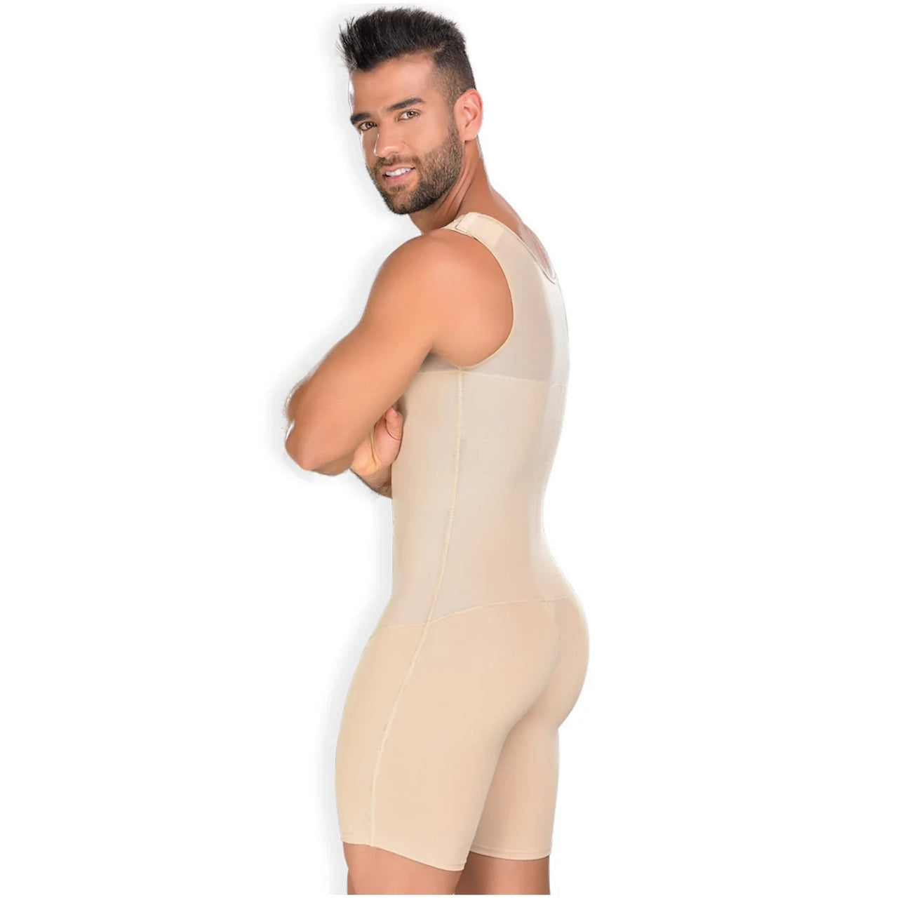 Slimming Bodysuit with High Back Coverage for Men - MYD F0061