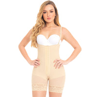 Thumbnail for Strapless Siliconado Mid Thigh Bodysuit -  MYD 0066