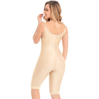 Thumbnail for Knee Length Open Bust Seamless Bodysuit Tummy Control - MYD 0072