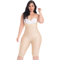 Thumbnail for Knee Length Open Bust Seamless Bodysuit Tummy Control - MYD 0072