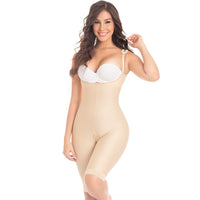 Thumbnail for Knee Length Open Bust Seamless Bodysuit Tummy Control - MYD 0072