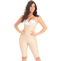 Thumbnail for Knee Length Open Bust Seamless Bodysuit Tummy Control - MYD 0072