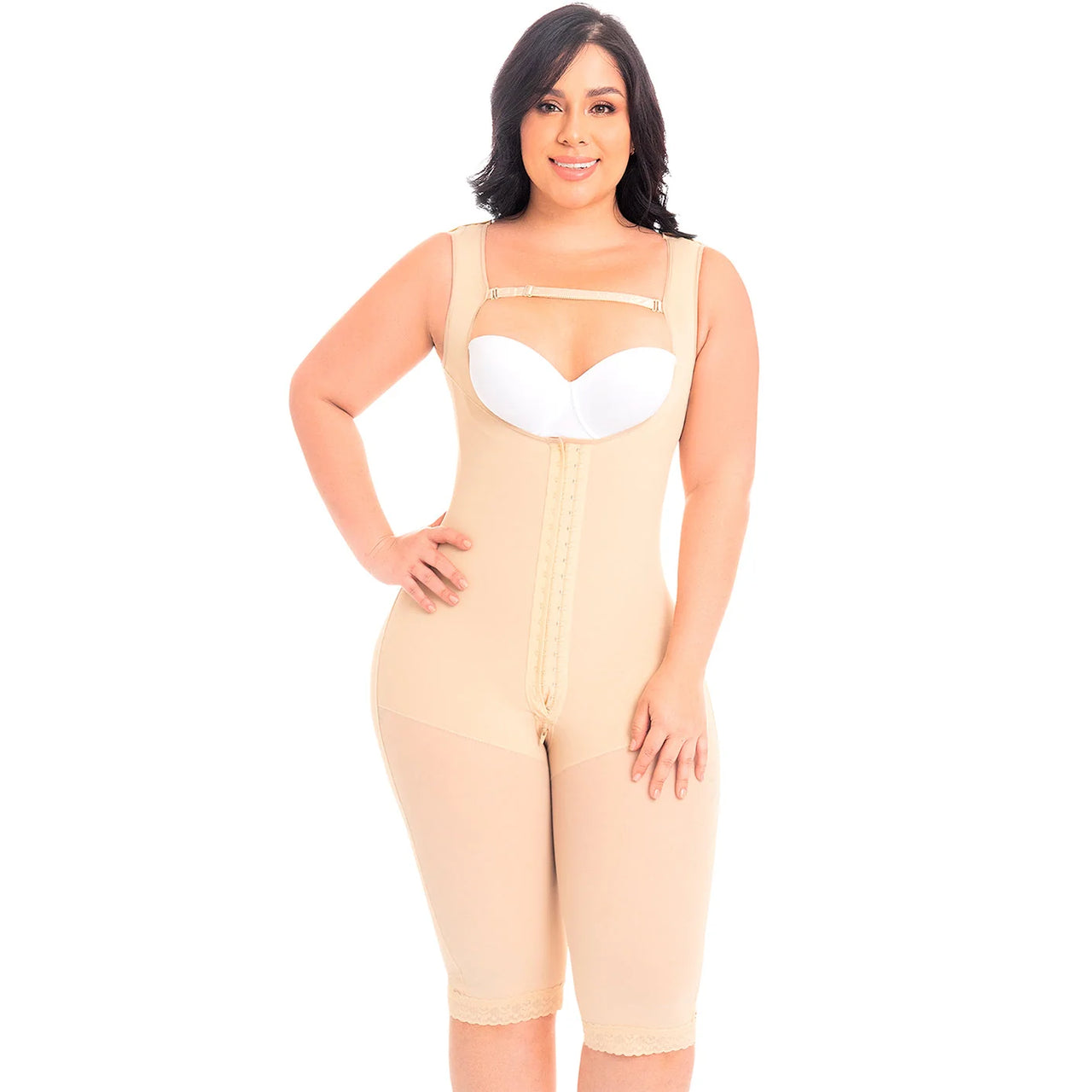 Post-Surgery Slimming Bodysuit Open Bust with Bra Straps - MYD 0075