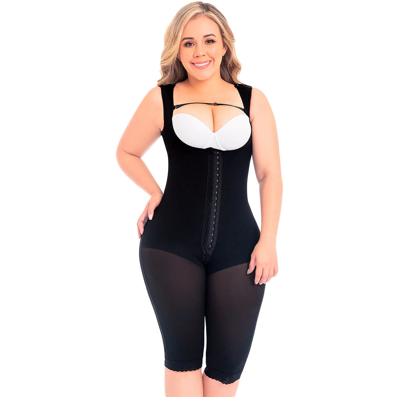 Post-Surgery Slimming Bodysuit Open Bust with Bra Straps - MYD 0075