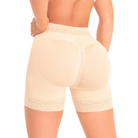 Thumbnail for Fully Zip High Waist Compression Shorts - MYD 3722