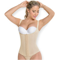 Thumbnail for Waist Cincher Corset Vest with Removable Thong - MYD 0055