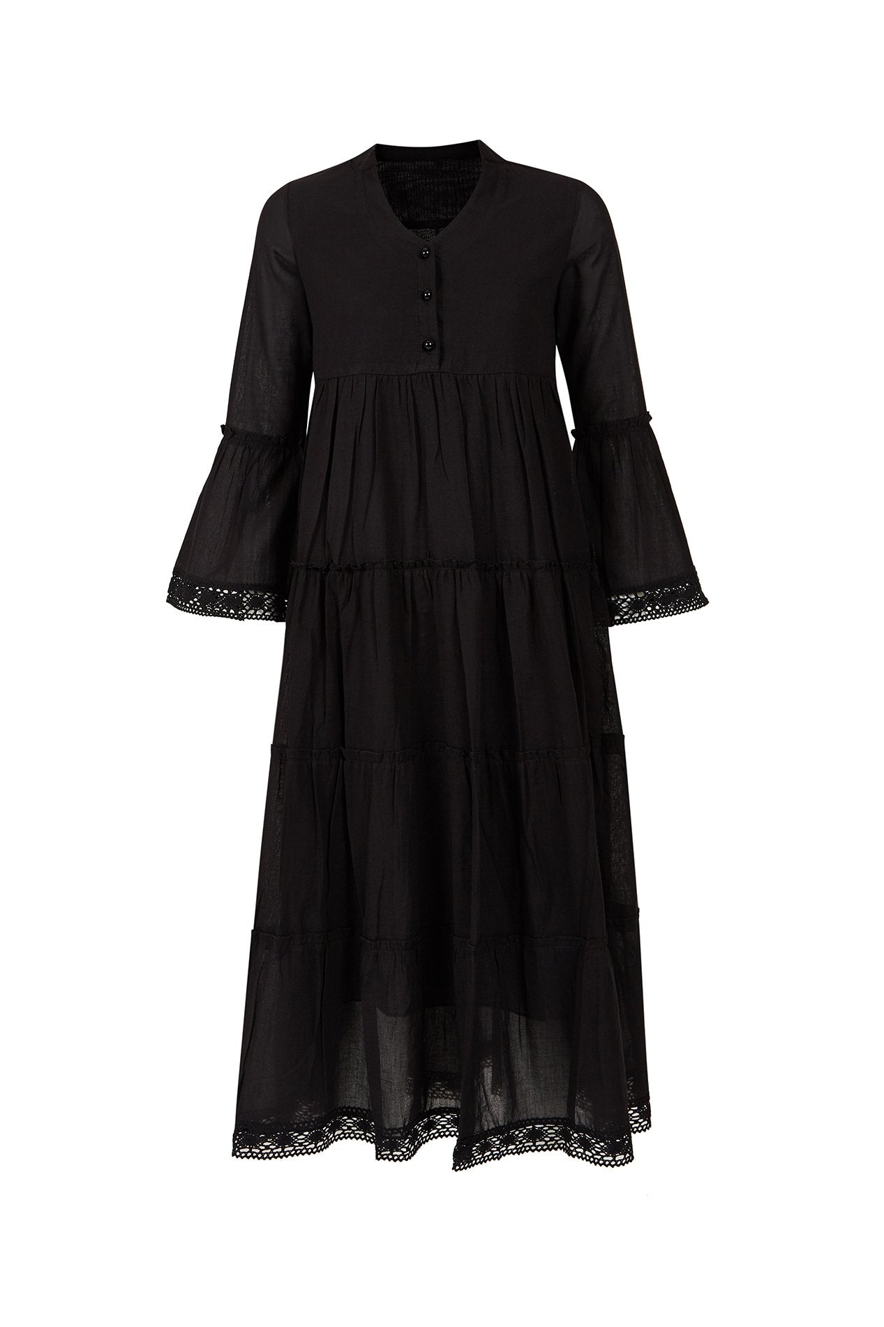 Mika Maxi Large Dress - BLACK