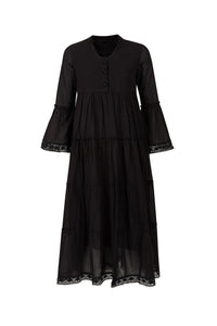 Thumbnail for Mika Maxi Large Dress - BLACK