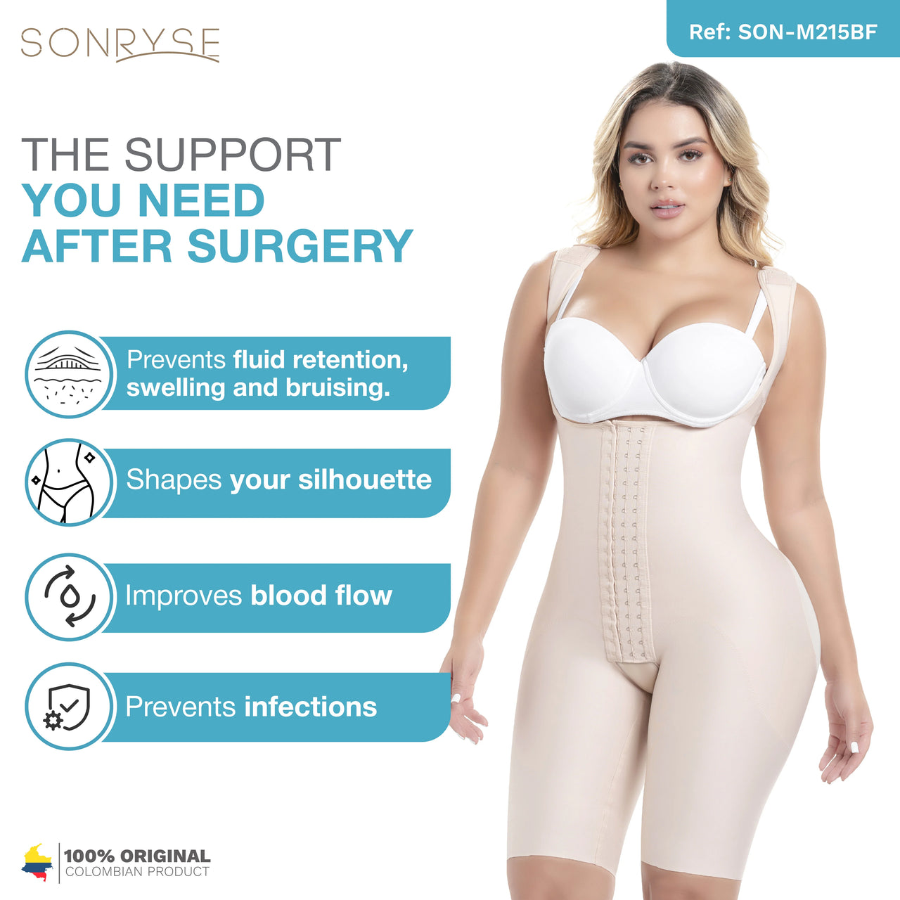 Stage 1 Post Surgery BBL - Lipo 360 Bodysuit - Sonryse M215BF