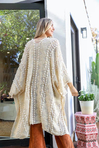 Thumbnail for Soft Embroidered Zig Zag Kimono