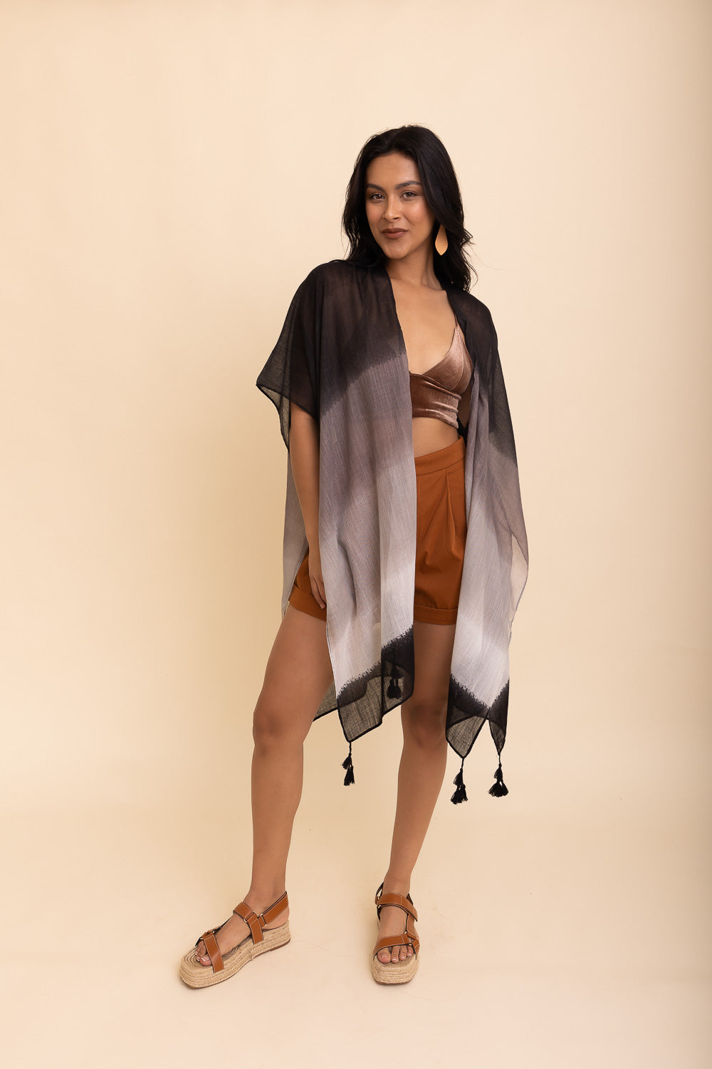 Bohemian Multi Gradient Kimono