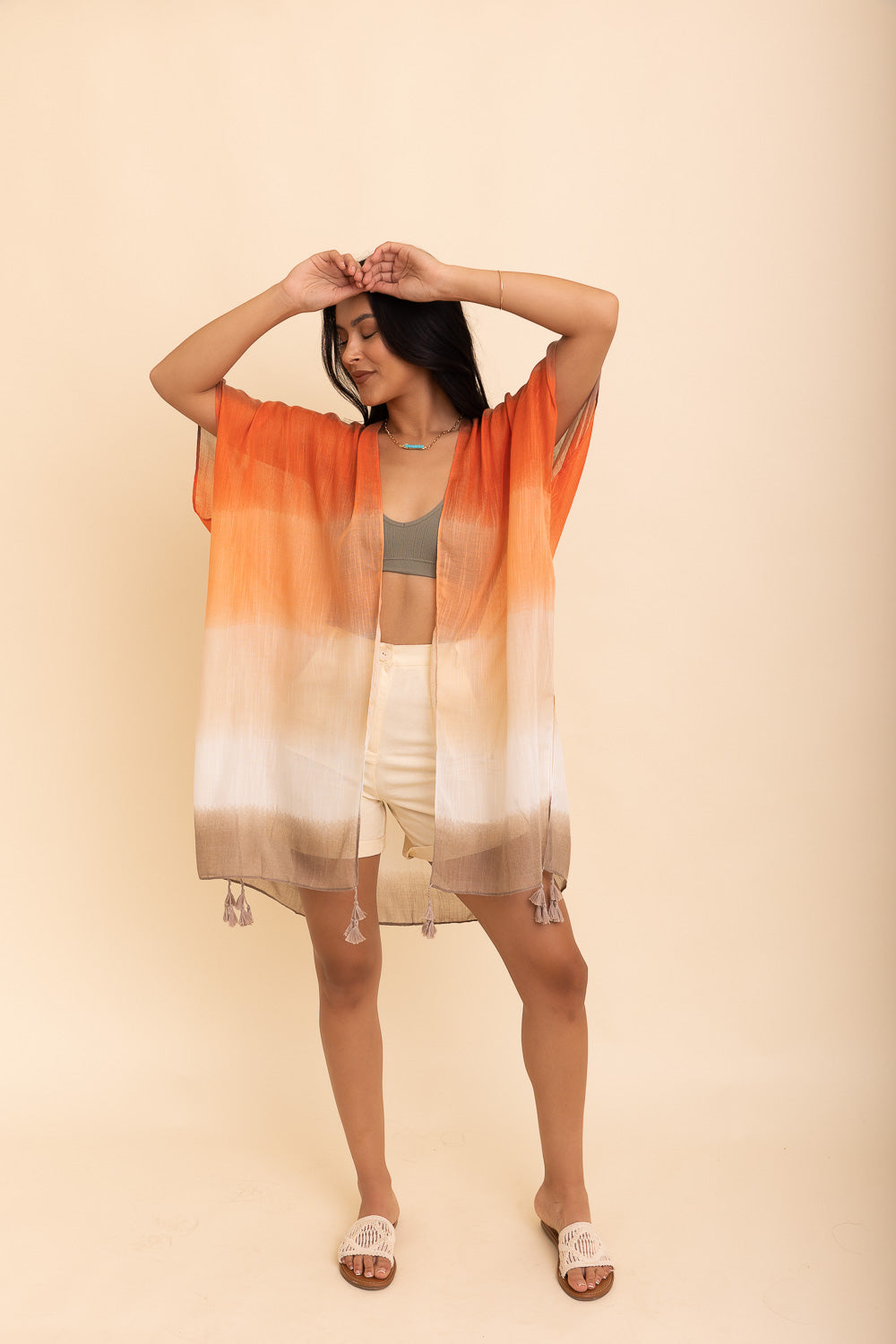 Bohemian Multi Gradient Kimono