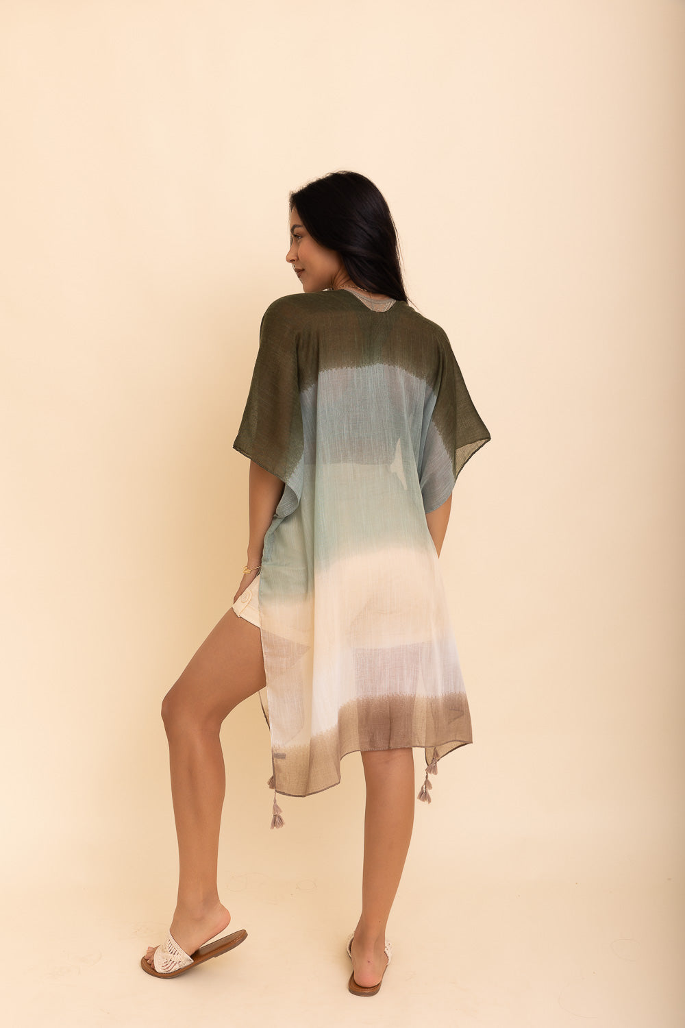 Bohemian Multi Gradient Kimono