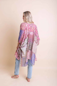 Thumbnail for Bohemian Burnout Velvet Kimono