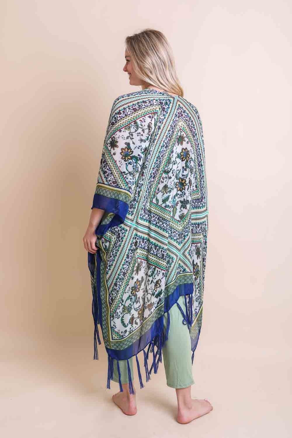 Bohemian Diamond Tassel Kimono