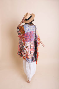 Thumbnail for Boho Patchwork Kimono