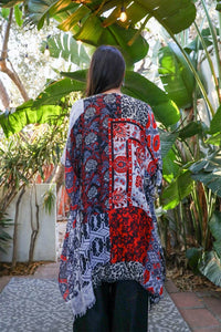 Thumbnail for Boho Patchwork Kimono