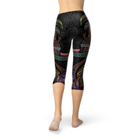 Thumbnail for Sugar Skull Capri Leggings