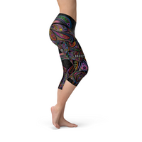 Thumbnail for Sugar Skull Capri Leggings