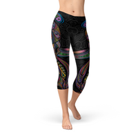 Thumbnail for Sugar Skull Capri Leggings