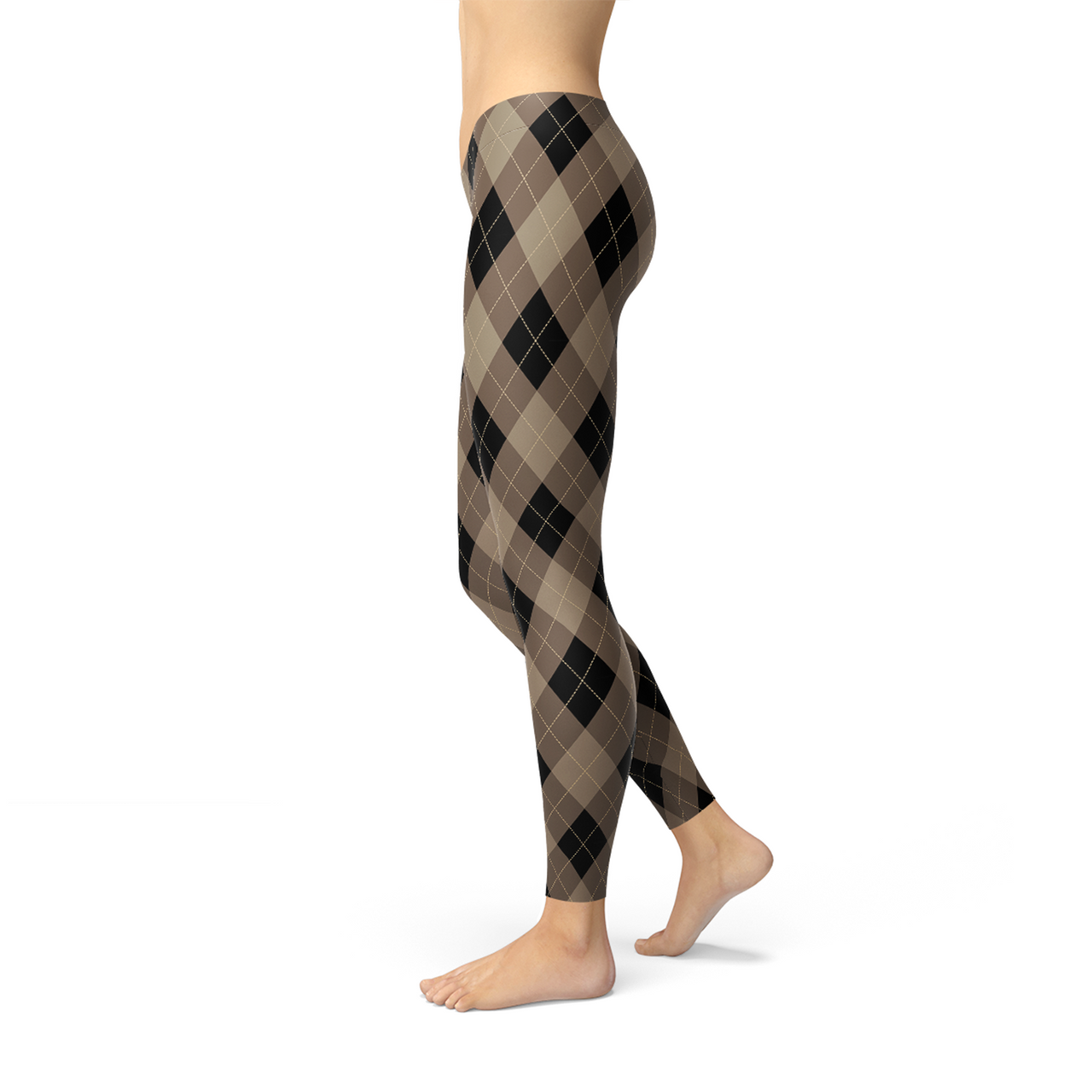 Square Argyle Leggings